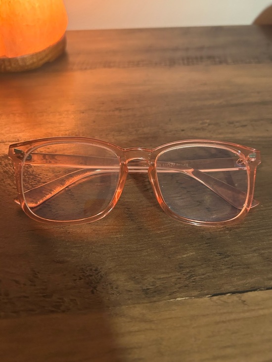 Transparent Pink and Clear Blue Light Glasses Duo - Picture 3 of 5